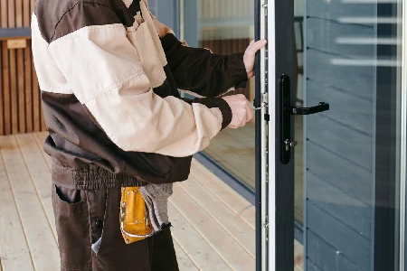 Cleaning And Polishing Glass Door Installation in Palm Beach Gardens, FL